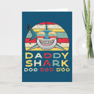 Carte Vintage Daddy Shark "Doo Doo Doo"