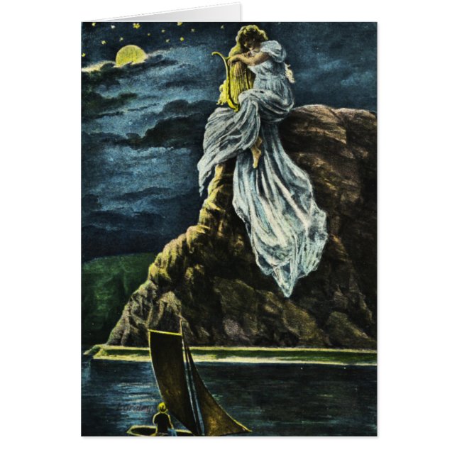 Carte vintage d'amants (Devant)