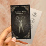 Carte vintage Damask Hair Salon Loyalty Punch Card<br><div class="desc">Carte vintage de Punch Loyauté pour salon de cheveux Damask encadré.</div>