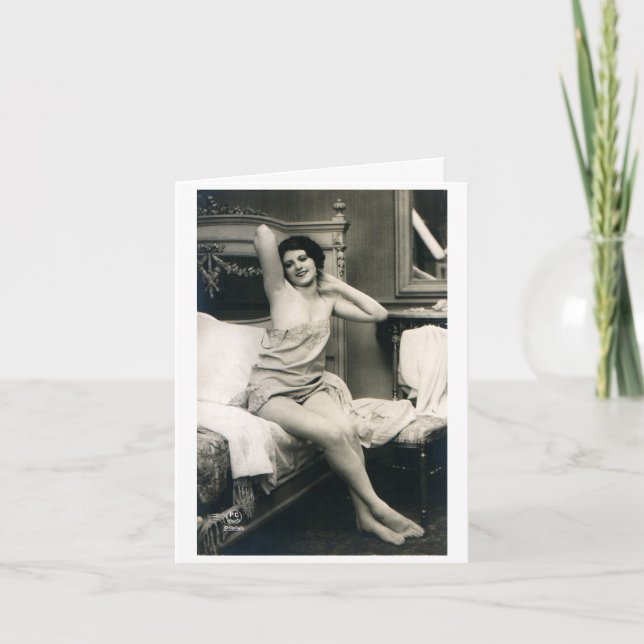 Carte Vintage - Dans Mes pensées inappropriées, (Devant)