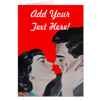 Carte vintage de baiser
