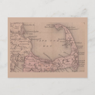 Carte vintage de Cape Cod