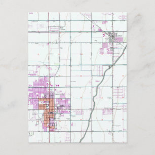 Carte vintage de Chandler & Gilbert Arizona (1952)