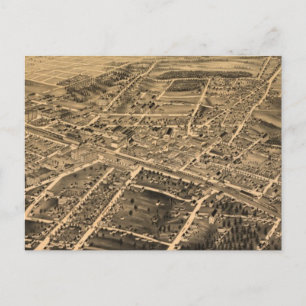 Carte vintage de Durham NC (1891)