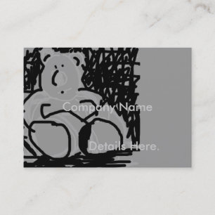 Carte vintage de faire-part d'ours de bande