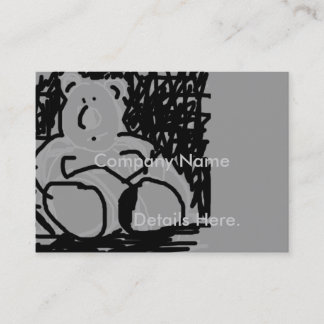 Carte vintage de faire-part d'ours de bande