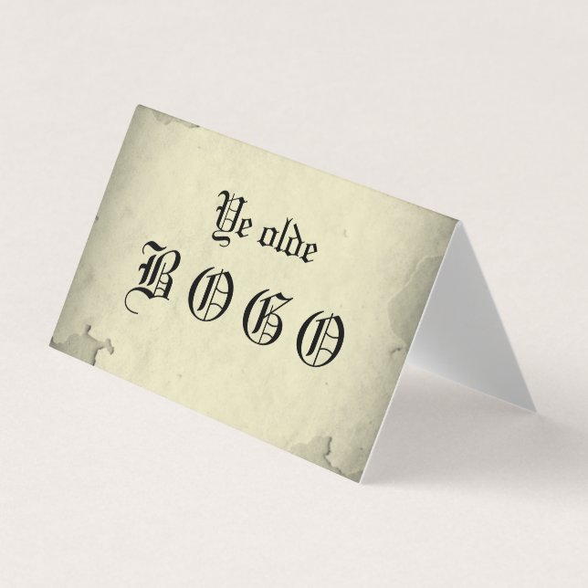 Carte vintage de fidélité BOGO Vellum (Devant)