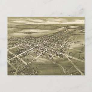 Carte vintage de Gettysburg PA (1888)