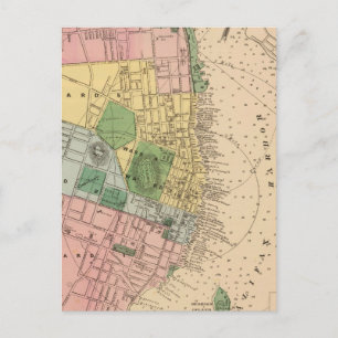 Carte vintage de Halifax (Nouvelle-Écosse) (1878)