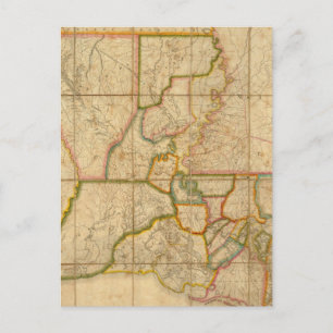 Carte vintage de la Louisiane (1816)