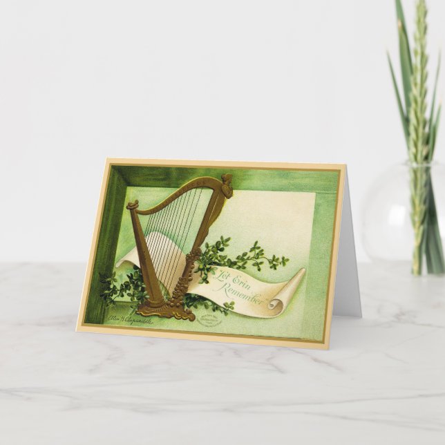 Carte vintage de la Saint-Patrick (Devant)