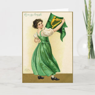 Carte vintage de la Saint-Patrick