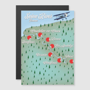 Carte vintage de la Seine