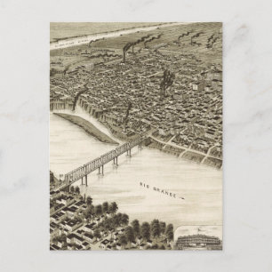 Carte vintage de Laredo Texas (1892)