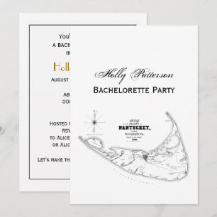 Carte Vintage de l'île Nantucket