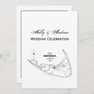 Carte Vintage de l'île Nantucket