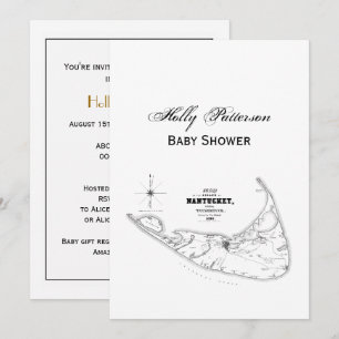 Carte Vintage de l'île Nantucket