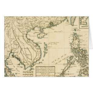 Carte vintage de l'Océan Indien de l'Inde