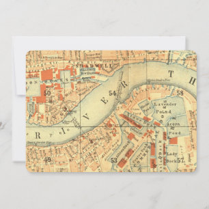 Carte Vintage de Londres Thames