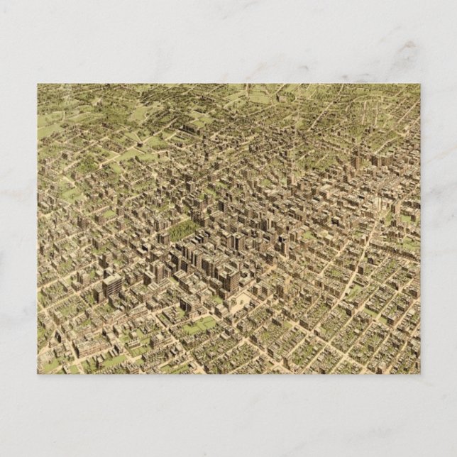 Carte vintage de Los Angeles (1909) (Devant)