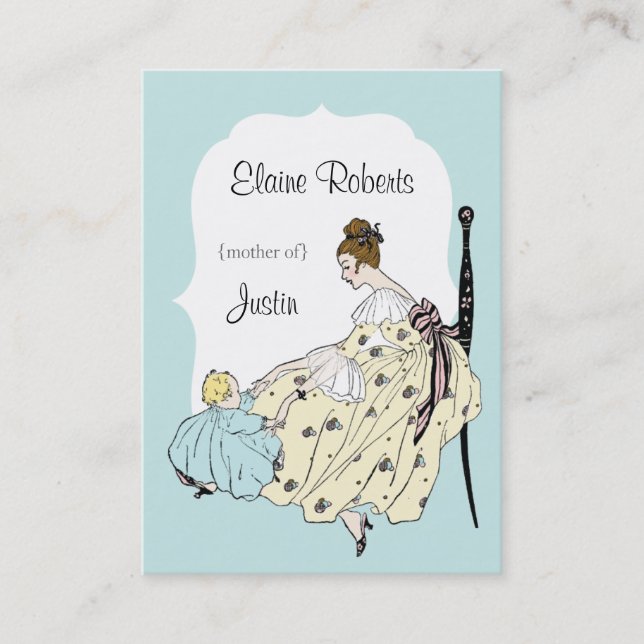 Carte vintage de maman d'illustration pour des (Devant)