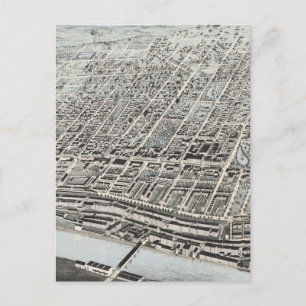 Carte vintage de Manchester NH (1876)