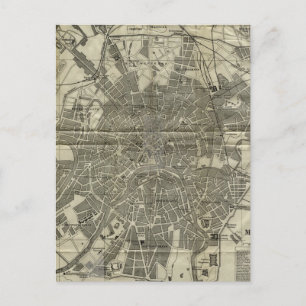 Carte vintage de Moscou (1893)
