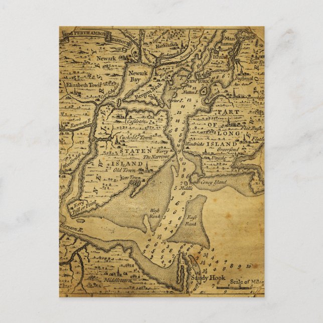 Carte vintage de New York (Devant)