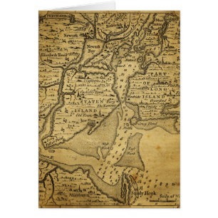 Carte vintage de New York