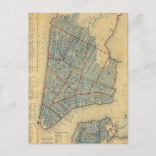 Carte vintage de New York (1846)