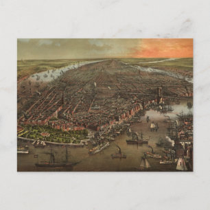 Carte vintage de New York (1873)