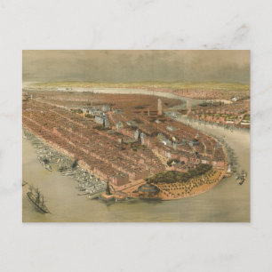 Carte vintage de New York (1874)