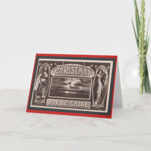 Carte Vintage de Noël 1890