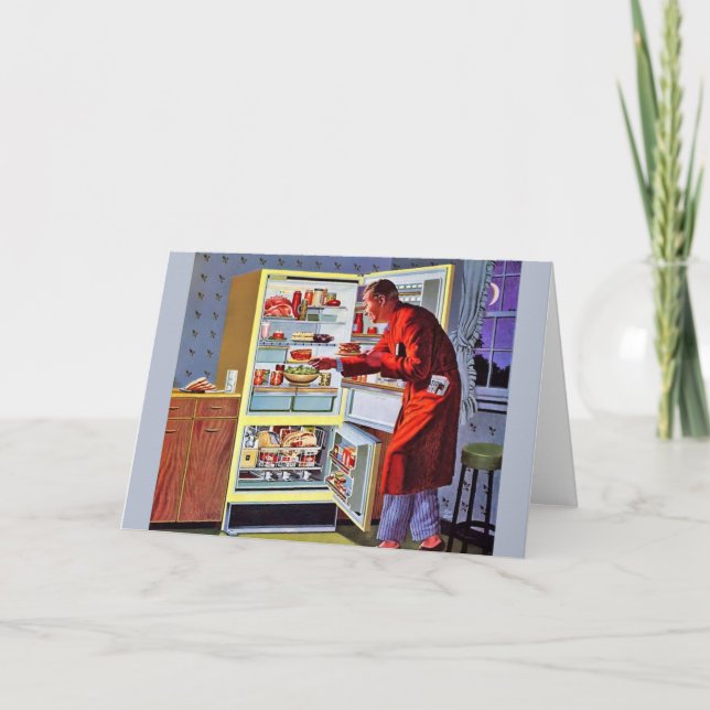 Carte vintage de note snack de nuit (Devant)