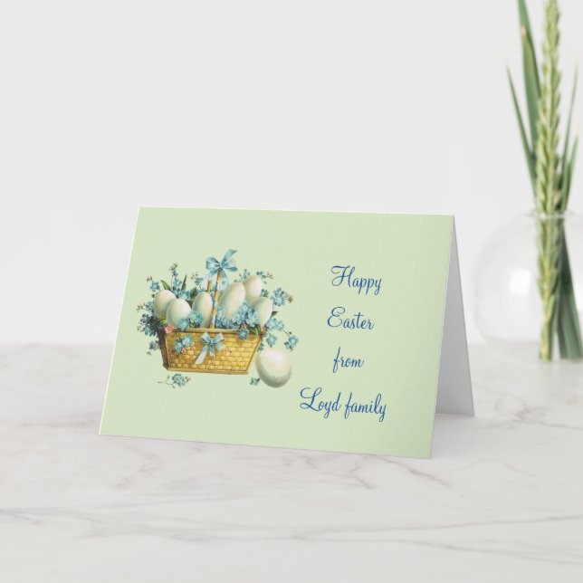 Carte Vintage de Pâques (Devant)