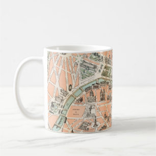 Carte Vintage de Paris Coffee Mug