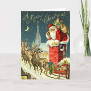 Cartes De Noel Vintage Zazzle Fr