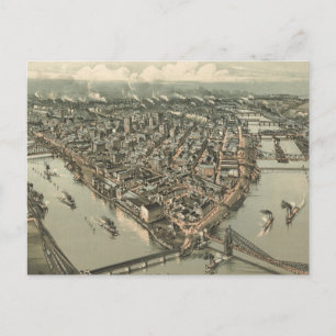 Carte vintage de Pittsburgh (1902)