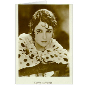 Carte vintage de portrait de Norma Talmadge
