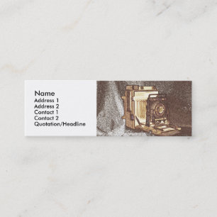 Carte vintage de profil d'appareil-photo