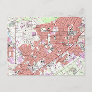 Carte vintage de Riverside California (1967)