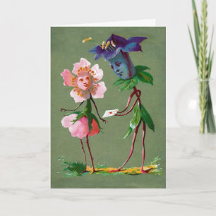 Carte Vintage de Saint-Valentin au Victoria