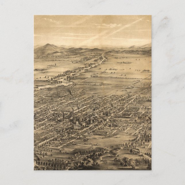 Carte vintage de San Jose CA (1869) (Devant)
