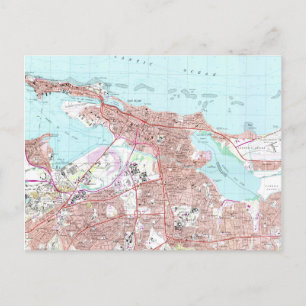 Carte vintage de San Juan Porto Rico (1969)