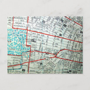 Carte Vintage de St Louis, MO