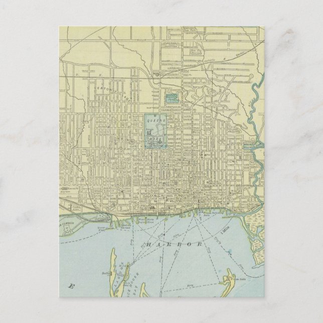 Carte vintage de Toronto (1901) (Devant)