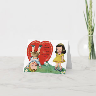 carte vintage de valentine