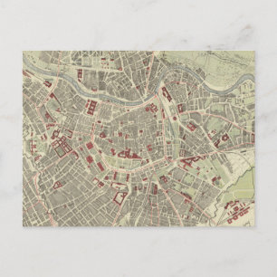 Carte vintage de Vienne Autriche (1883)