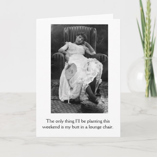 Carte Vintage - Détente du week-end, (Devant)