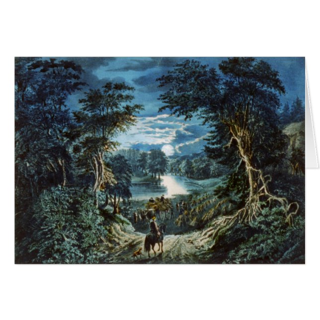 Carte vintage d'illustration de montagne (blanc à (Devant horizontal)